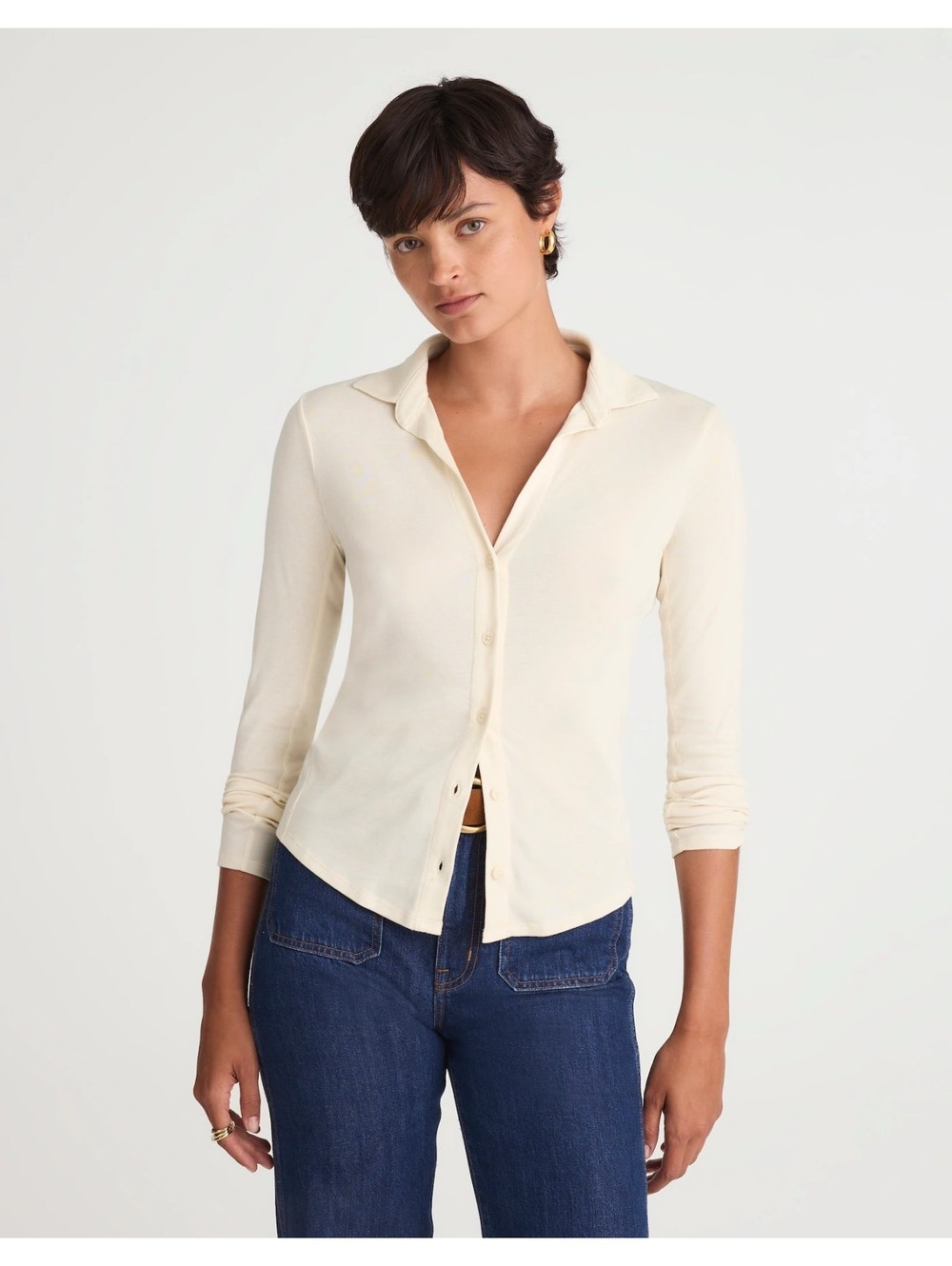 Madewell Women’s Camp Long Sleeve Top Size Small
